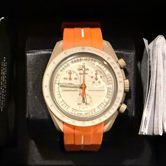 MISSION TO JUPITER - Swatch Omega Bioceramic Moon Watch - Picture 1 of 4